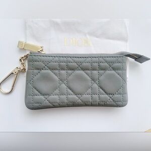 Dior Gray zipped key wallet
